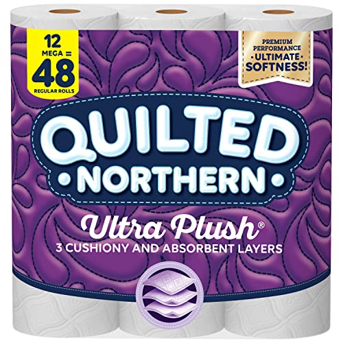 Quilted Northern Ultra Plush® Toilet Paper, 12 Mega Rolls = 48 Regular  Rolls, 3-ply Bath Tissue - The Sumerian Bread Shop — The Sumerian Bread Shop
