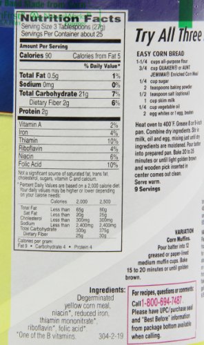 Quaker Yellow Corn Meal 680g Corn Meal Quaker   