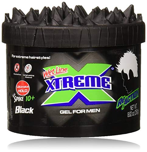 Wet Line Xtreme Reaction Black Ultimate Hold Gel, 8.8 Ounce Beauty Wetline   