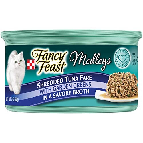 Fancy Feast Medleys Wet Cat Food Variety Pack, Shredded Fare Collection, (12) 3 Oz Cans Pet Products Fancy Feast   