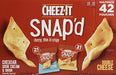 Cheeze-It Snap'd Cheesy Baked Snacks Multipack 42Count 0.75 Oz Net Wt 31.5 Oz Grocery Cheeze-It   