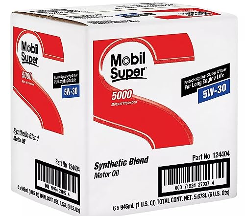 Mobil Super 5W30 Motor Oil, 1 Quart - 6 per case.6 Automotive Parts and Accessories Mobil 1   