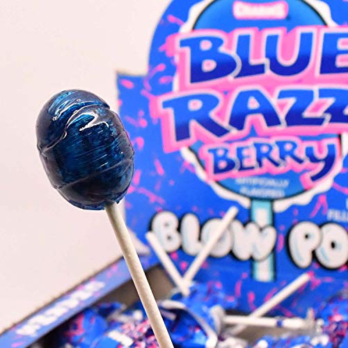 Charms Blow Pops Blue Razz Berry Flavor, 48 Count (Pack of 1) Grocery Charms   