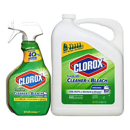 Clorox Clean-Up Cleaner Spray with Bleach and Refill Combo, 32 Ounce Spray Bottle + 180 Ounce Refill (1 Combo Pack) Drugstore Clorox   