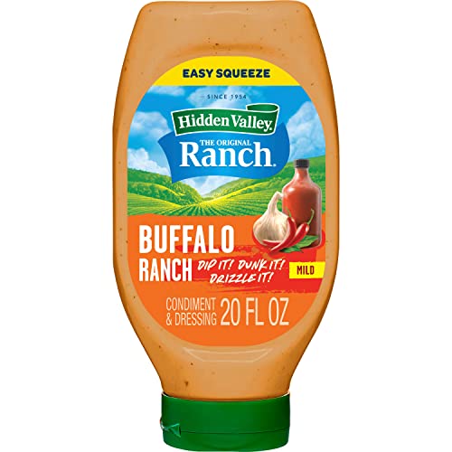 Hidden Valley Buffalo Ranch Topping and Dressing, 20 Fluid Ounce Bottle, Pack May Vary Grocery Hidden Valley   