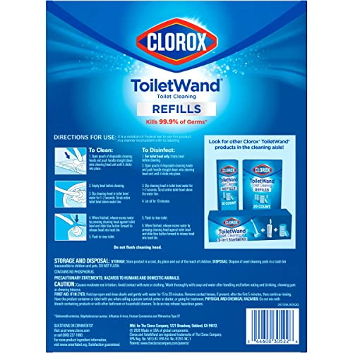 Clorox ToiletWand Disinfecting Refills, Disposable Wand Heads - 20 Count Drugstore Clorox   