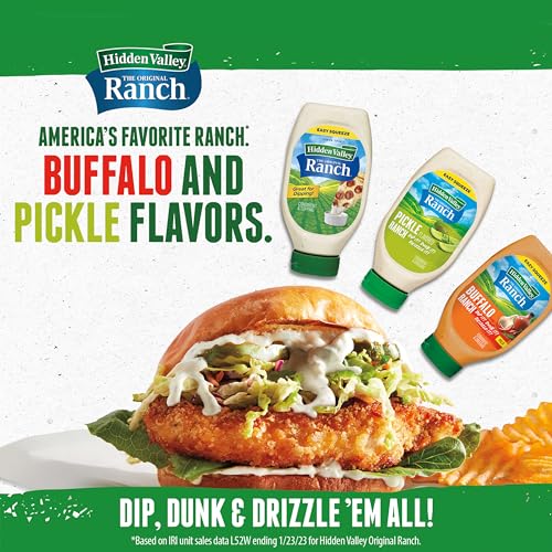 Hidden Valley Buffalo Ranch Topping and Dressing, 20 Fluid Ounce Bottle, Pack May Vary Grocery Hidden Valley   