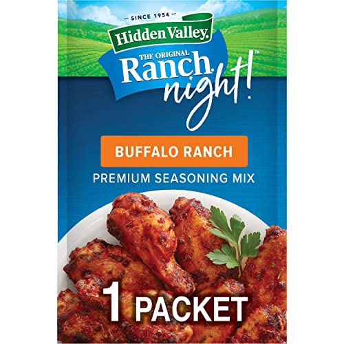 Hidden Valley Ranch Night! Buffalo Ranch Premium Seasoning Mix, Red Chili and Pepper with a Ranch Twist, 1 Packet, Packaging May Vary Grocery Hidden Valley   