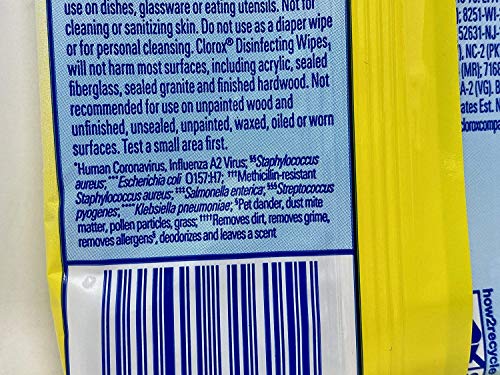 Clorox Disinfecting Wipes, Citrus Blend, 15 count - Pack of 3 Drugstore Clorox   