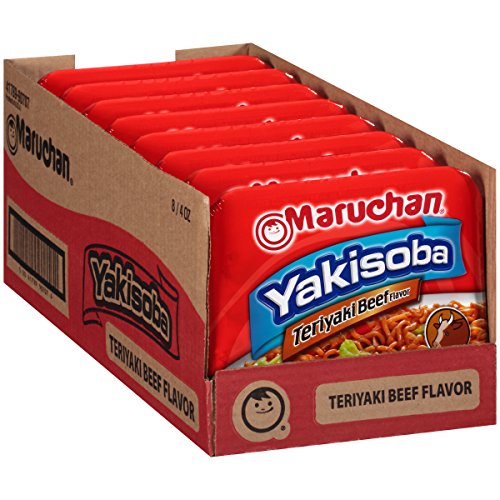Maruchan Yakisoba Teriyaki Beef, 4.00 Oz, Pack of 8 Grocery Maruchan   