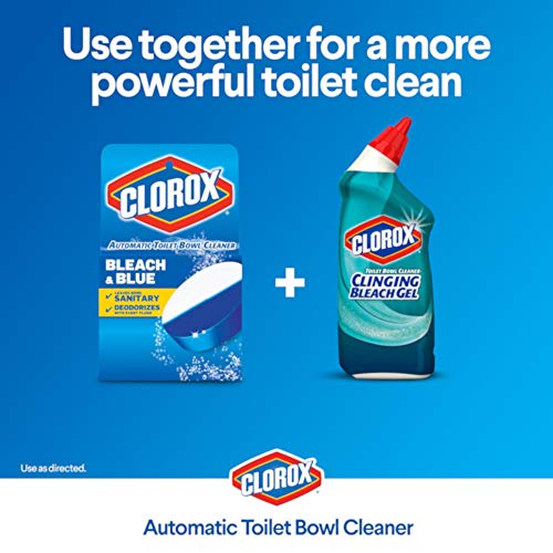 Clorox Toilet Bowl Cleaner, Clinging Bleach Gel, Cool Wave Scent, 24 Ounces Drugstore Clorox   