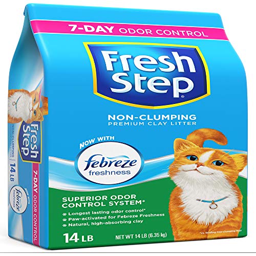 Fresh Step Non-Clumping Premium Scented Cat Litter with Febreze Freshness, 14 lbs. Grocery Fresh Step   