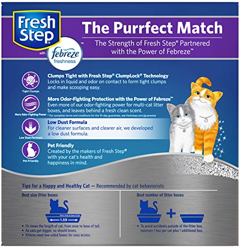 Fresh Step Multi-Cat Litter, Scented with Febreze, 25 Lb Pet Products Fresh Step   