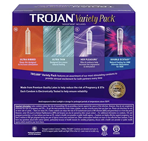 Trojan Variety Pack 40 Count Drugstore TROJAN   