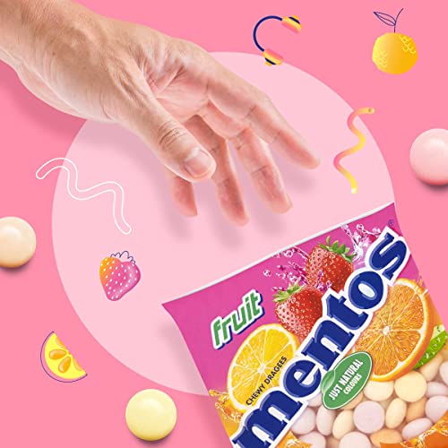 Mentos Chewy Dragees Fruit, 135g Grocery Mentos   