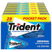 Trident Original Sugar Free Gum, 6 Pocket Packs of 28 Pieces (168 Total Pieces),28 Count (Pack of 6) Grocery Trident   
