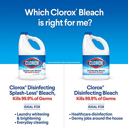 Clorox Splash-Less Liquid Bleach, Regular - 40 Ounce Bottle Drugstore Clorox   