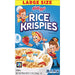 Kellogg's Rice Krispies Cold Breakfast Cereal, 8 Vitamins and Minerals, Rice Krispies Treats, Large Size, Original, 12oz Box (1 Box) Breakfast Cereal Rice Krispies   