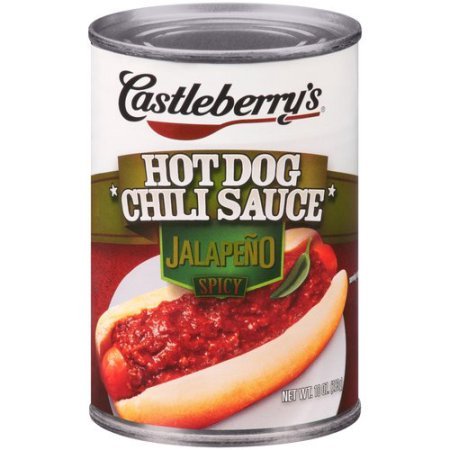 Castleberry's Hot Dog Chili Sauce Jalapeno Spicy 10 Oz (Pack of 4) Grocery Castleberry's   