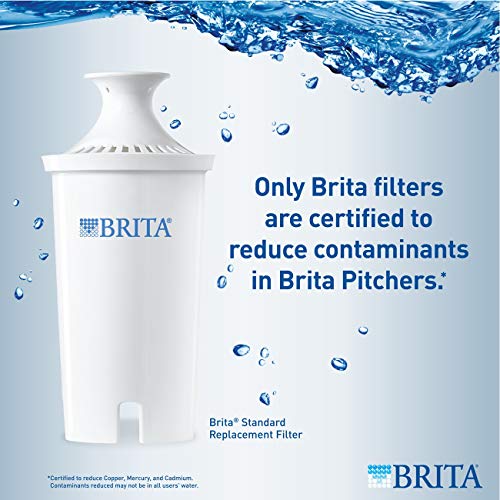 Brita SOHO White 5 cup Water Pitcher, 11.1 x 9.5 x 4.6", White Kitchen Brita   