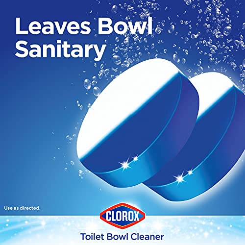 Clorox Ultra Clean Toilet Tablets Bleach & Blue, Rain Clean Scent 2.47 Ounces Each, 4 Count (Package May Vary) Drugstore Clorox   