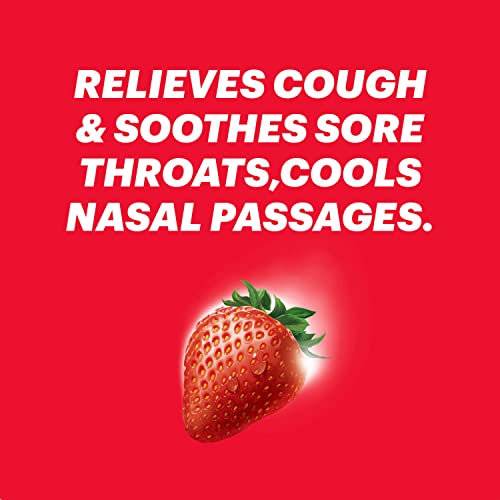 HALLS Relief Strawberry Cough Drops, 20 Sticks of 9 Drops (180 Total Drops) Grocery Halls   