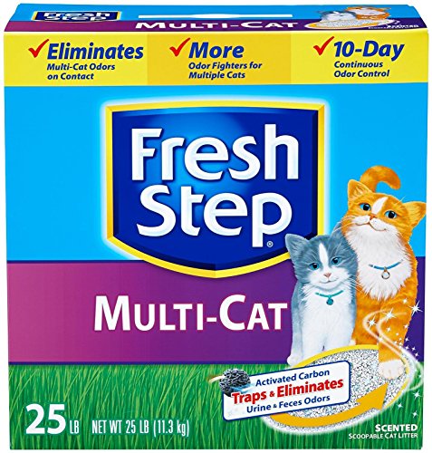 Fresh Step Multi-Cat Litter, Scented with Febreze, 25 Lb Pet Products Fresh Step   