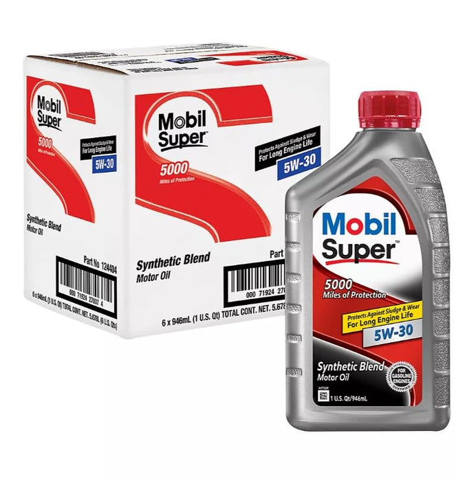 Mobil Super 5W30 Motor Oil, 1 Quart - 6 per case.6 Automotive Parts and Accessories Mobil 1   