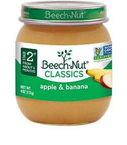 Beechnut Apple/Banana 4oz Pack of 10 / 4oz. Baby Food Beechnut   