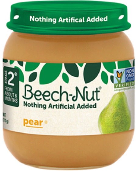 Beechnut Pears 4oz Pack of 10 / 4oz. Baby Food Beechnut   