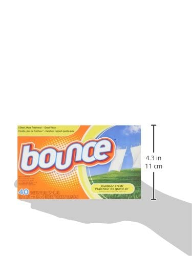 Bounce Fabric Softener Sheets, 40 Count Dryer Sheets Bounce   