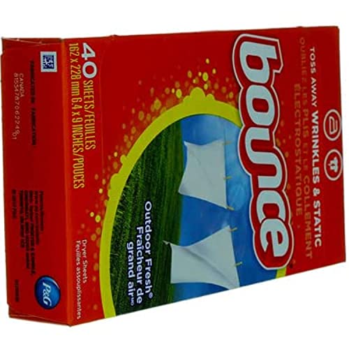 Bounce Fabric Softener Sheets, 40 Count Dryer Sheets Bounce   