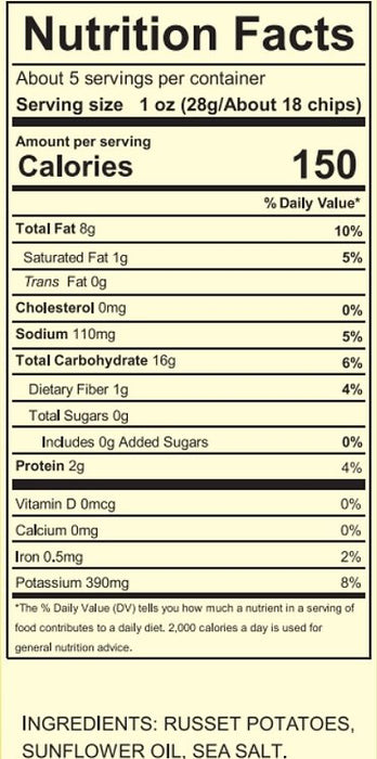 Carolina Kettle Chips  Russet Chips 5oz. Chips Carolina   