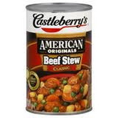Castleberry American Beef Stew 15oz. Full Case  Pack 12 / 15oz. Canned Meats Castleberry's   