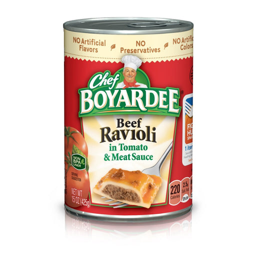 Chef Boyardee Beef Ravioli 15oz. Full Case  Pack 24 / 15oz. Canned Meats Chef Boyardee   