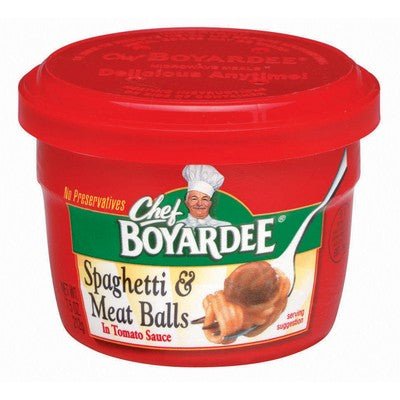 Chef Boyardee-Micro-Spag & Meatballs 7.5oz. Full Case  Pack 12 / 7.5oz. Canned Meats Chef Boyardee   