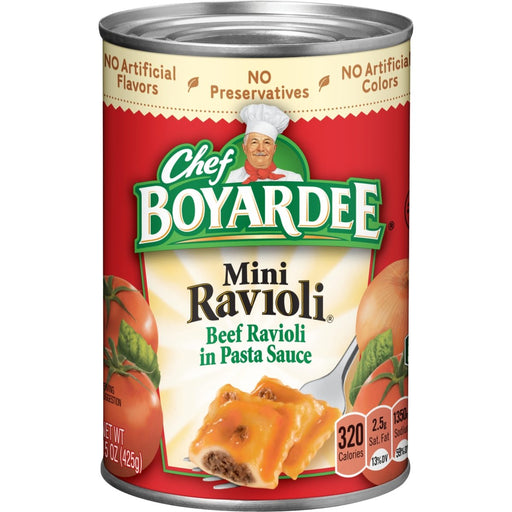 Chef Boyardee Mini Ravioli 15oz. Full Case Pack 24 / 15oz. Canned Meats Chef Boyardee   