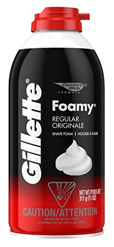 Comfort Glide Foamy Regular Shave Foam Men Shaving Foam by Gillette, 11 Ounce Shaving Cream Gillette   