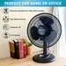 Comfort Zone CZ121BK 3-Speed 12-inch Oscillating Table Fan with Adjustable Tilt, Black Space Heaters Comfort Zone   