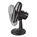 Comfort Zone CZ121BK 3-Speed 12-inch Oscillating Table Fan with Adjustable Tilt, Black Space Heaters Comfort Zone   