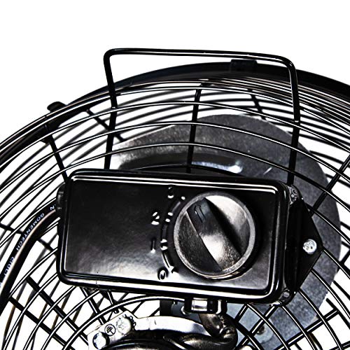 Comfort Zone 12 High Velocity Cradle Fan, Black (CZHV12B