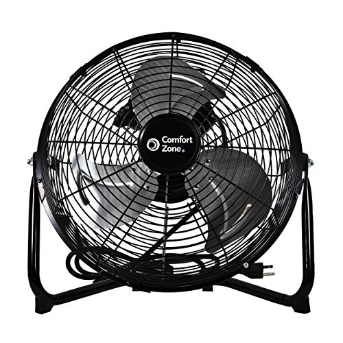 Comfort Zone 12 High Velocity Cradle Fan, Black (CZHV12B