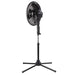 Comfort Zone CZST161BTEBK 16” Oscillating Pedestal Fan, 3-speed Options, 90-Degree Oscillating Head, Adjustable Height and Tilt, Powerful Air Flow, Black Fans Comfort Zone   