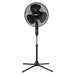 Comfort Zone CZST161BTEBK 16” Oscillating Pedestal Fan, 3-speed Options, 90-Degree Oscillating Head, Adjustable Height and Tilt, Powerful Air Flow, Black Fans Comfort Zone   