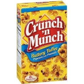 Crunch N Munch Shipper Buttery Toffee 3.5oz Full Case Pack 120 / 3.5oz Popcorn Crunch N Munch   