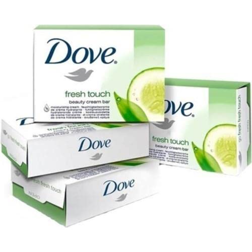 Dove Go Fresh Touch Beauty Cream Soap Bar Cucumber & Green Tea Scent 4ctx 100g Bar Soap Dove   