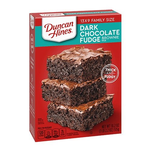 Duncan Hines Dark Chocolate Fudge Brownie Mix 18.2oz. Cakes & Dessert Bars Duncan Hines   