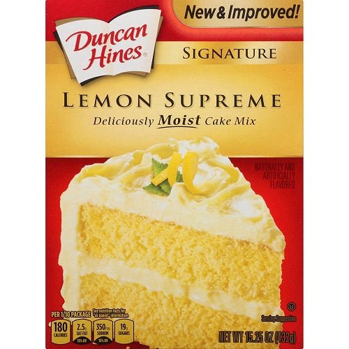 Duncan Hines Signature Cake Mix Lemon Supreme 15.25oz. Cakes & Dessert Bars Duncan Hines   