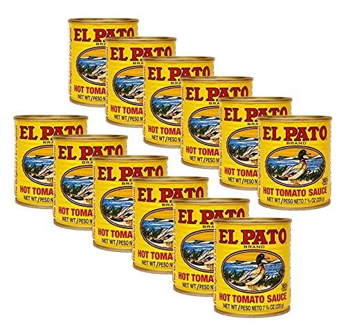 El Pato, Hot Tomato Sauce, 7.75oz Can (Pack of 12) Grocery El Pato   