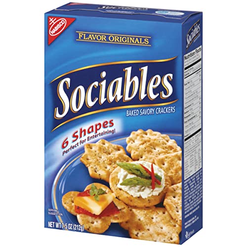 Nabisco Sociables Crackers 7.5oz. Crackers NABISCO FLAVOR ORIGINALS   